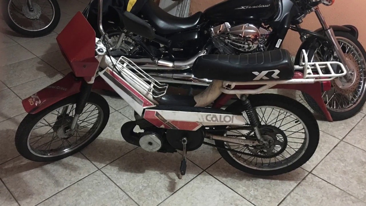 Mobilete Caloi XR 50 91 Scrambler Street  Tracker Cafe Racer Brat Style Old School - Achei na rua!!!