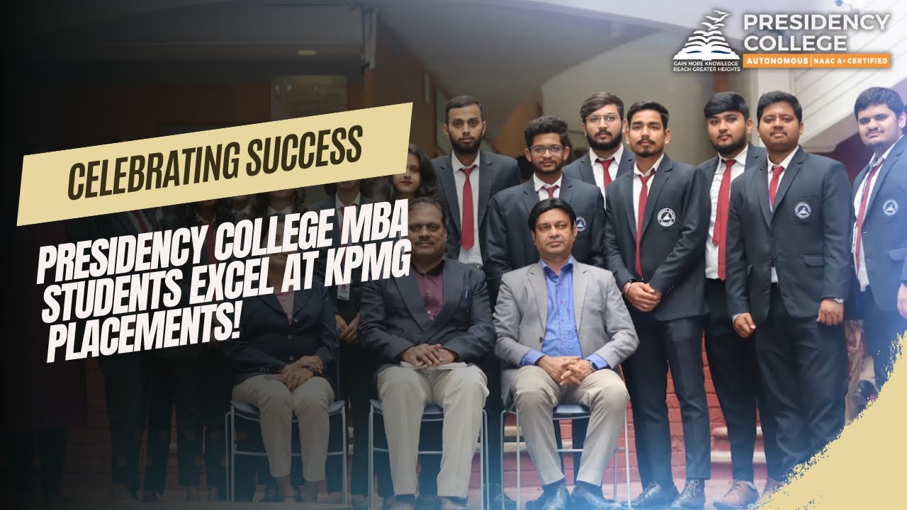 Presidency College MBA Graduates Shine Bright at KPMG: 30 Secure Coveted Positions!