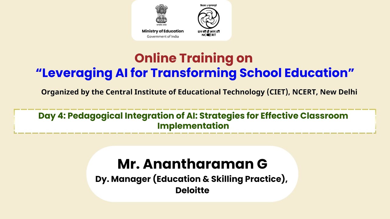 Day 4: Pedagogical Integration of AI: Strategies for Effective Classroom Implementation