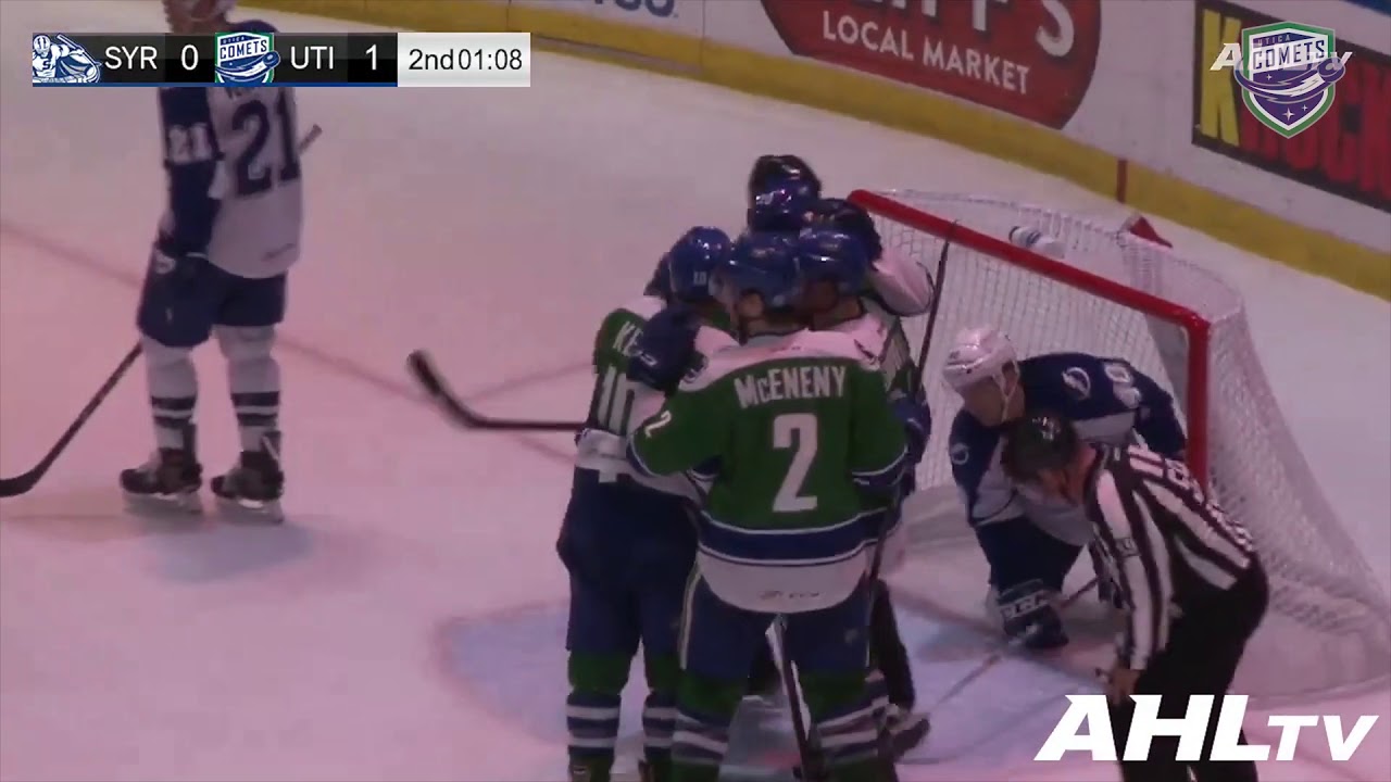 Tanner Kero and Brendan Gaunce crash the net for their goals