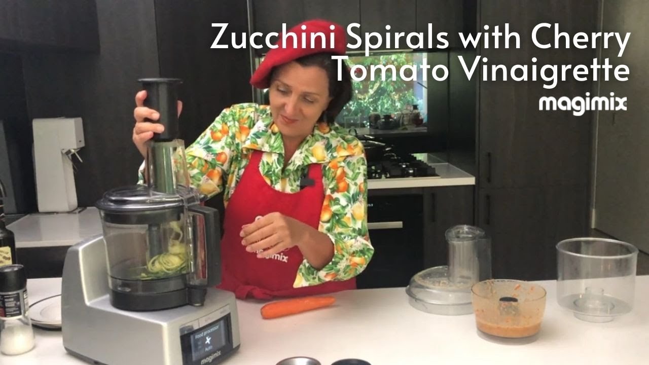 Zucchini Spirals with Cherry Tomato Vinaigrette | Magimix 5-Minute Tips
