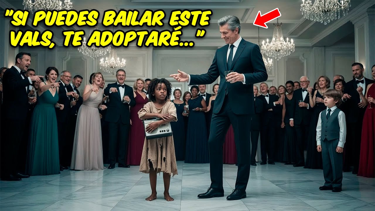 «Si puedes bailar este vals, te adopto» — Millonario se burla de niña negra, pero entonces…