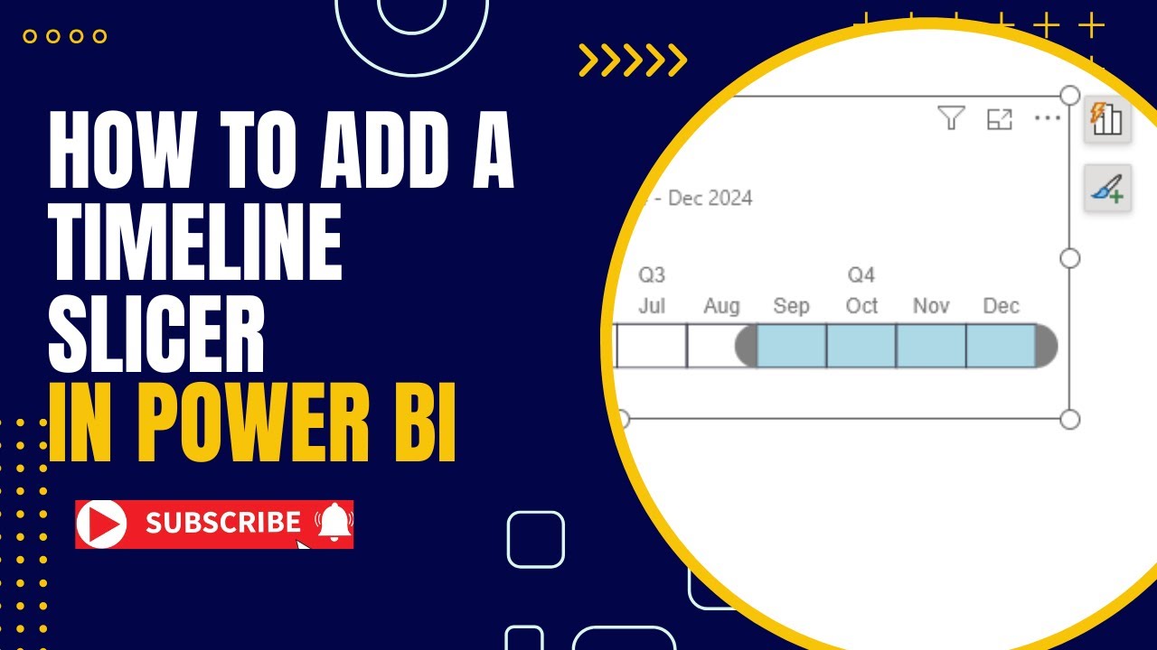 Как добавить фильтр временной шкалы в Power BI | Фильтрация данных по году/месяцу/неделе/дню