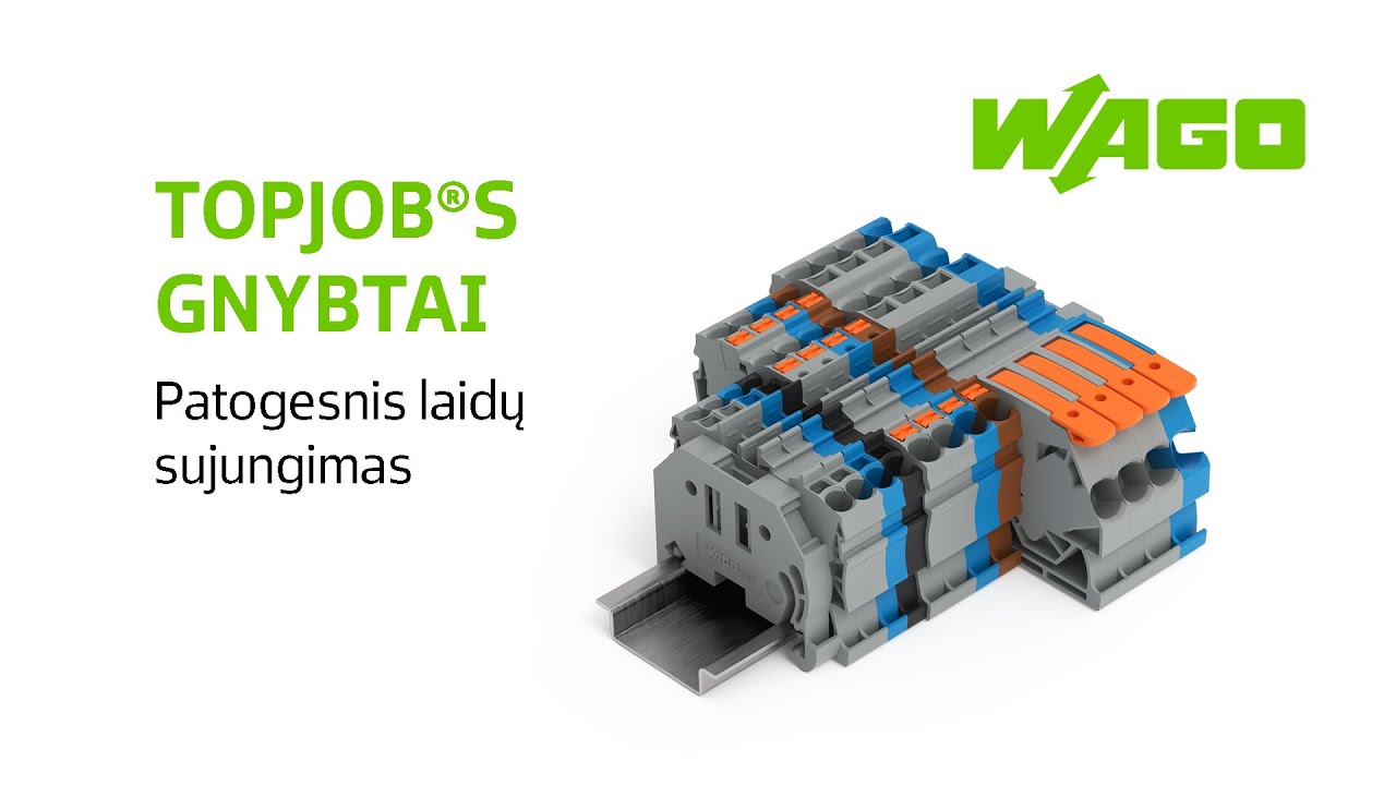 Ieškote universalių jungčių? Susipažinkite su mūsų daugiafunkcinėmis jungtimis – WAGO TOPJOB S!