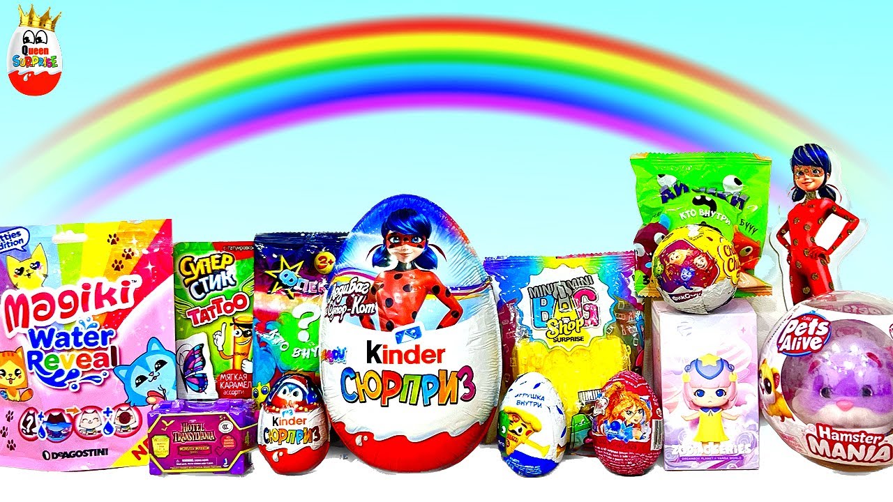 SURPRISE MIX!New Lady BUG and Super Cat,Hamster Mania,Hotel Transylvania,MagikiWaterReveal, unboxing