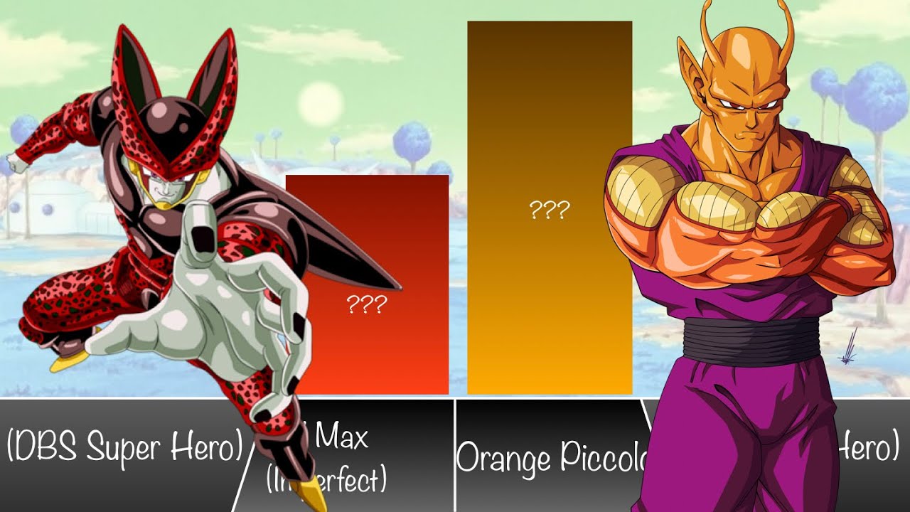 Piccolo vs Cell Power Levels over the years All Forms 🔥