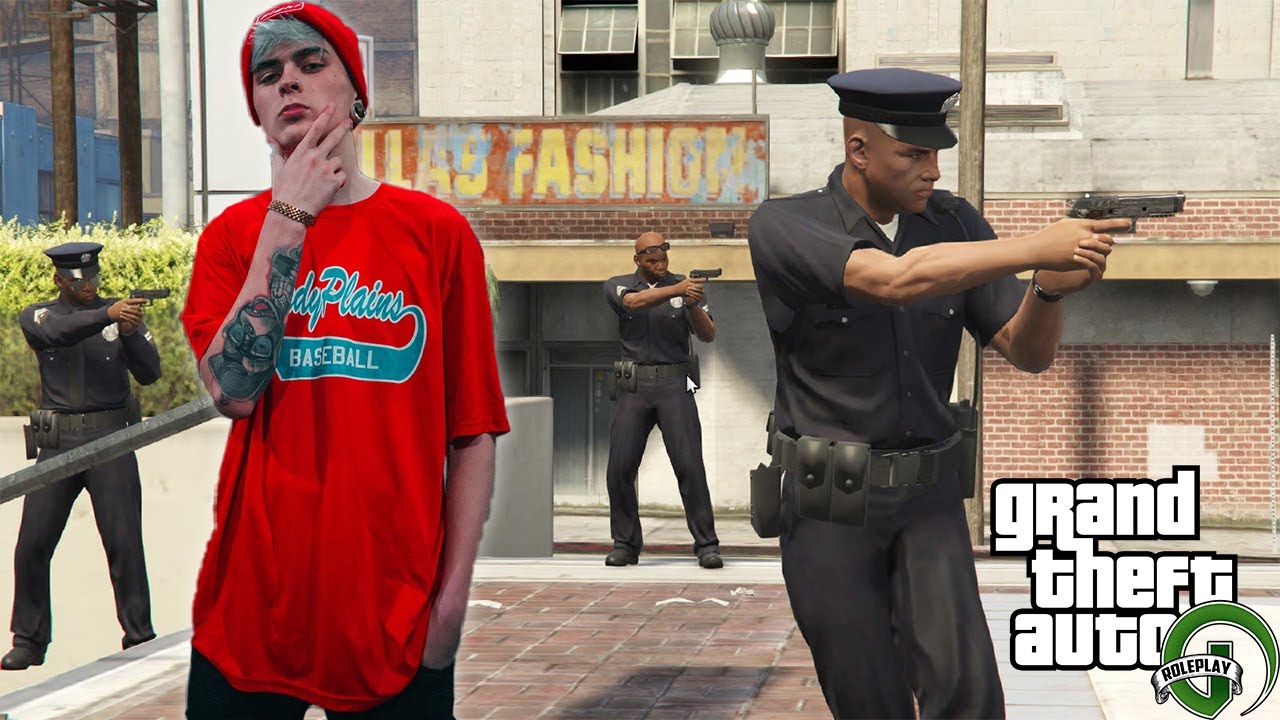 LIT KILLAH TIROTEANDOSE CON LA POLICIA en GTA V ROLEPLAY