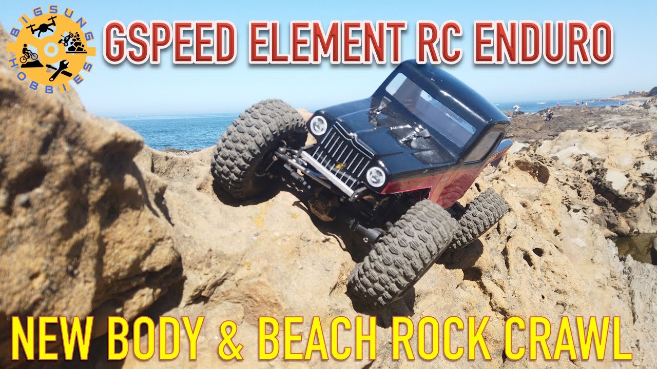 LCG Gspeed Element Enduro | New Body & Beach Rock Crawl
