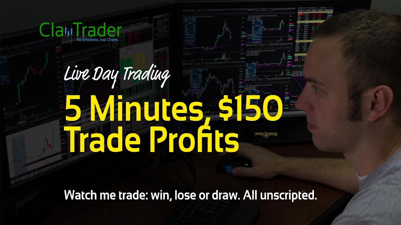 Live Day Trading - 5 Minutes, $150 Trade Profits