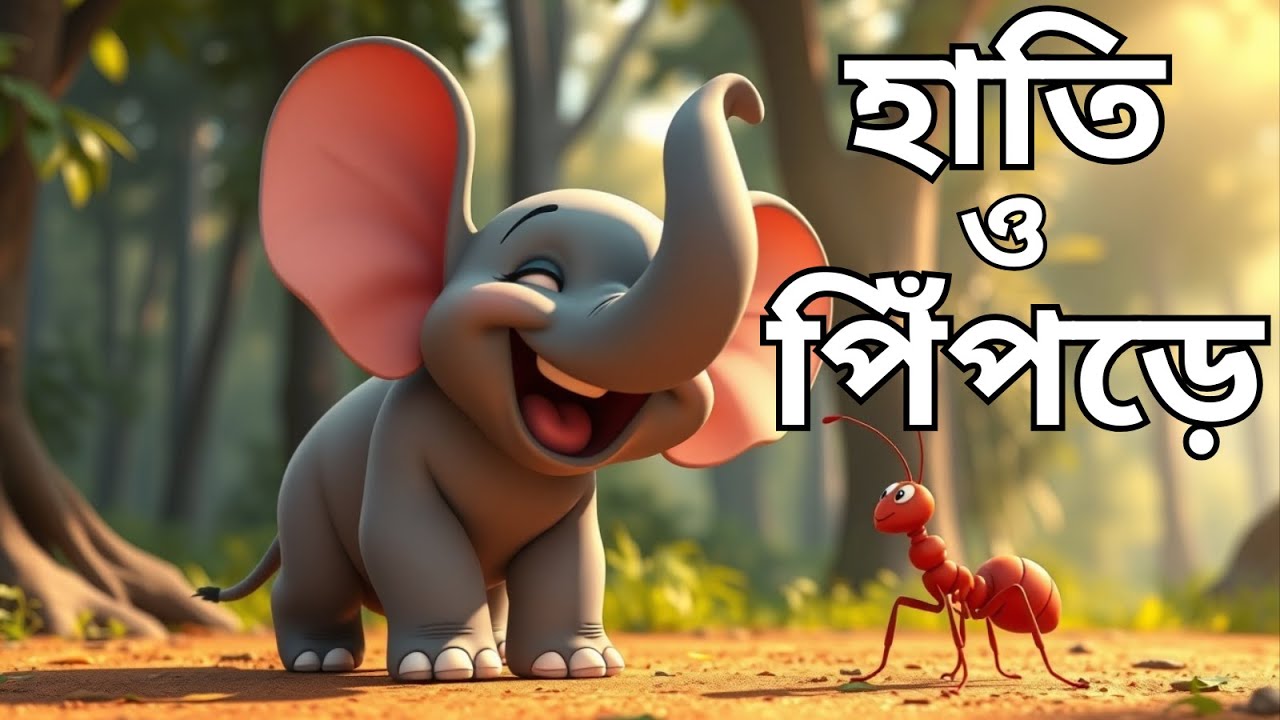 হাতি ও পিঁপড়ে | অহংকারী হাতির শিক্ষামূলক গল্প |ঈশপের শিক্ষামূলক গল্প। Elephant and Ant
