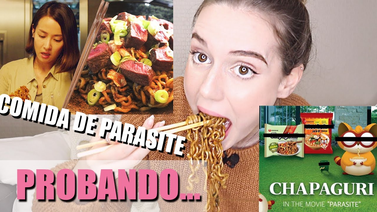 PROBANDO LOS FIDEOS DE PARASITE | Chapaguri