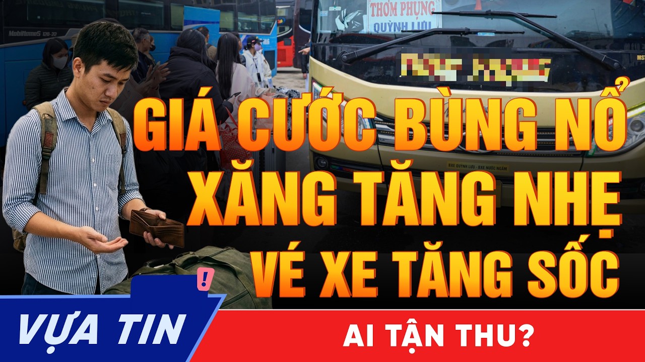 Xăng tăng vài nghìn – Vé xe tăng cả trăm: Ai đang tận thu hành khách?