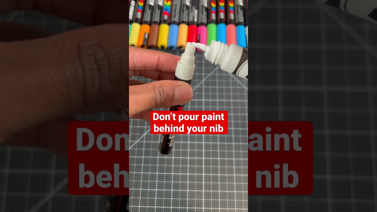 Never Refill Your Posca Pens This Way! 😡 #art #drawing #shorts