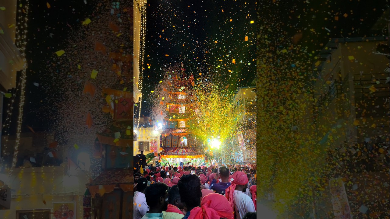 Shivajinagar Car Festival 2025🚩 Divine Energy & Devotion in Bengaluru! #muthyalamma #Rathotsava2025