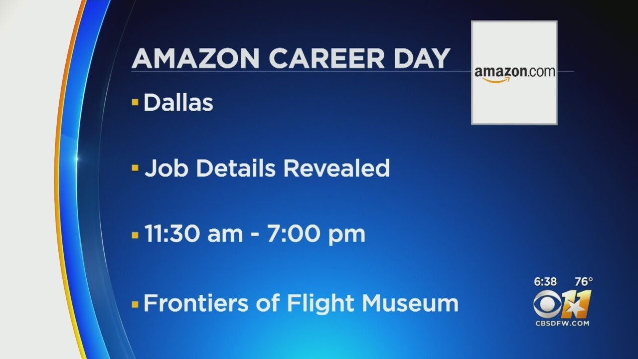 Amazon Holds Job Fair In Dallas To Fill 30,000 Positions Across U.S.