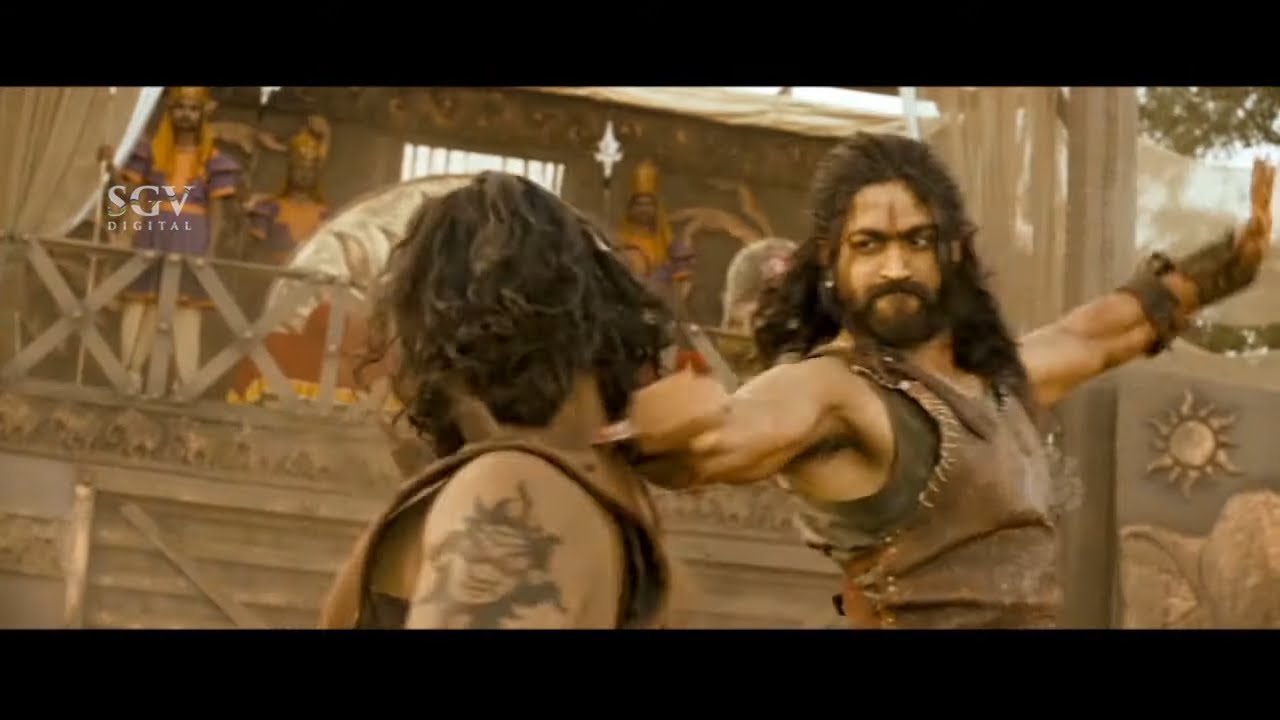 Bahubali Yash Super Sword Fight Scenes | Rocking Star Yash Best Scene from New Kannada Movie