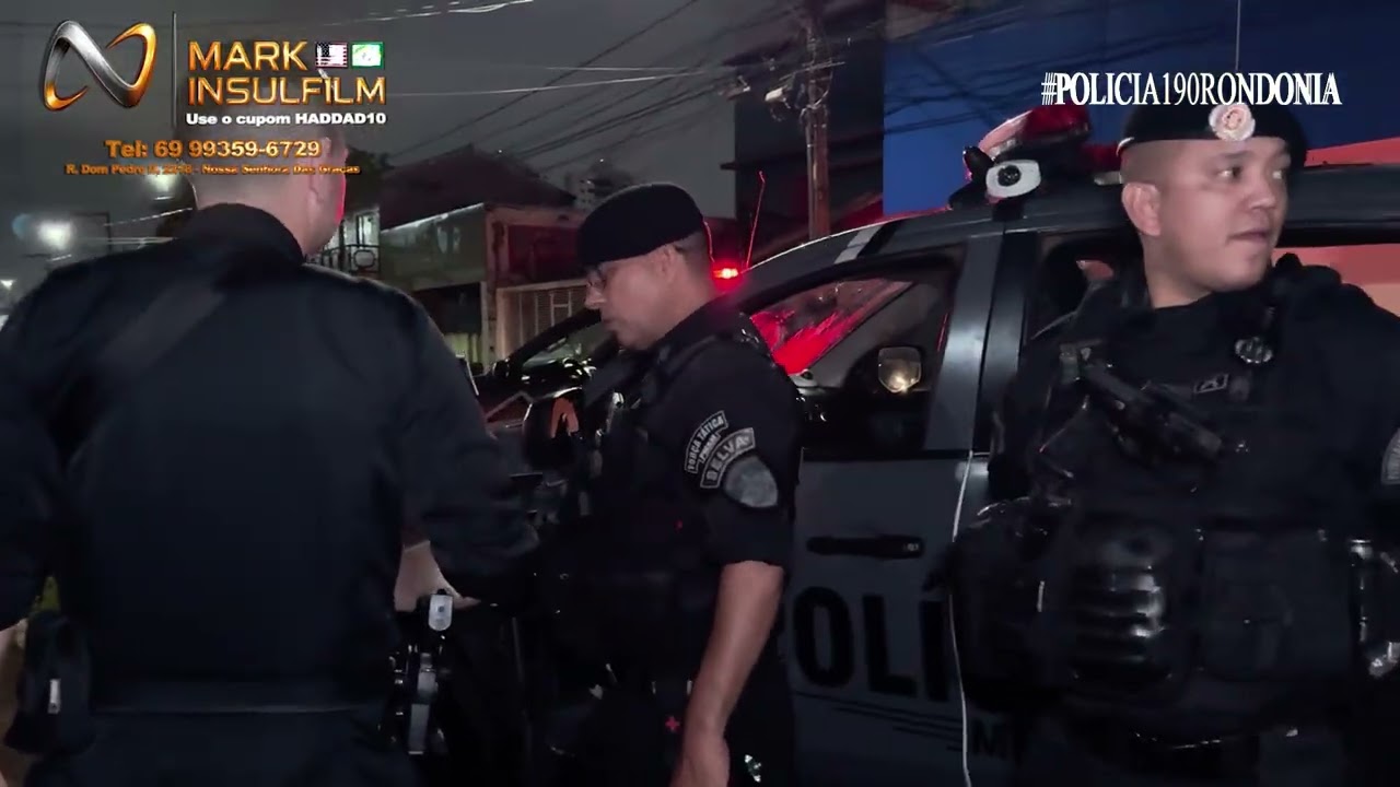 MENORES, BEBIDA E ABORDAGEM TENSA NA MADRUGADA - OPERAÇÃO POLICIAL COM BPTAR