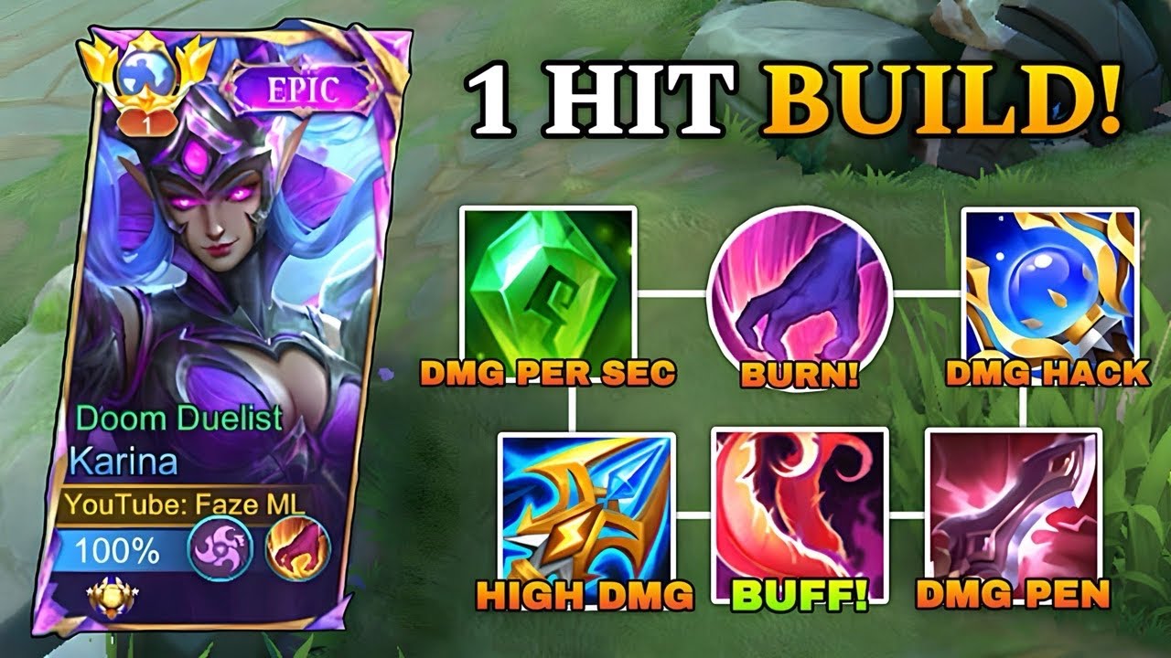 I FINALLY FOUND THE BEST KARINA ONE SHOT BUILD IN RANK!! KARINA NEW BUILD AND EMBLEM 2024!!🔥