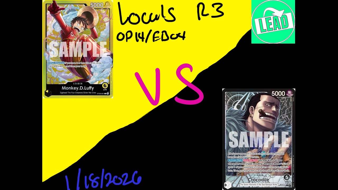 OPTCG OP14/EB04 Locals R3: ST29 Luffy vs B Crocodile