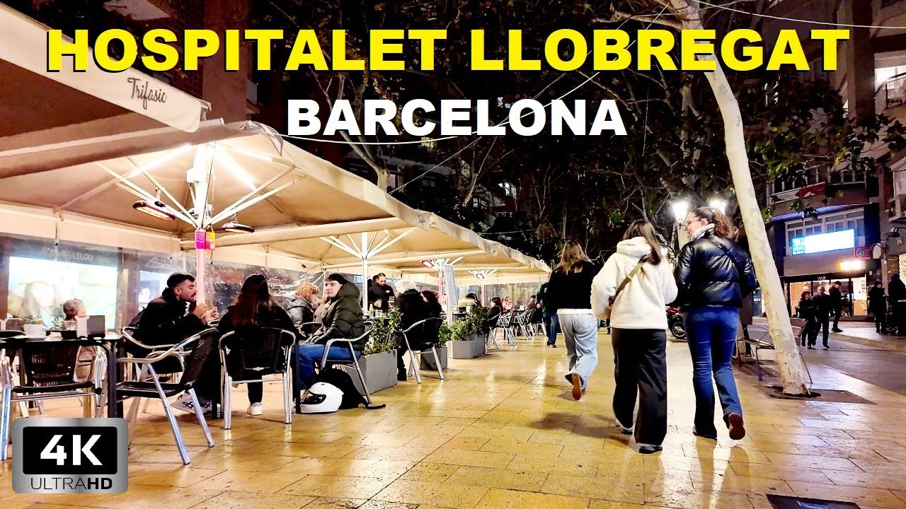 Recorrido a Pie por el Centro de Hospitalet de Llobregat 2025 Barcelona, España [4K, 60 fps]