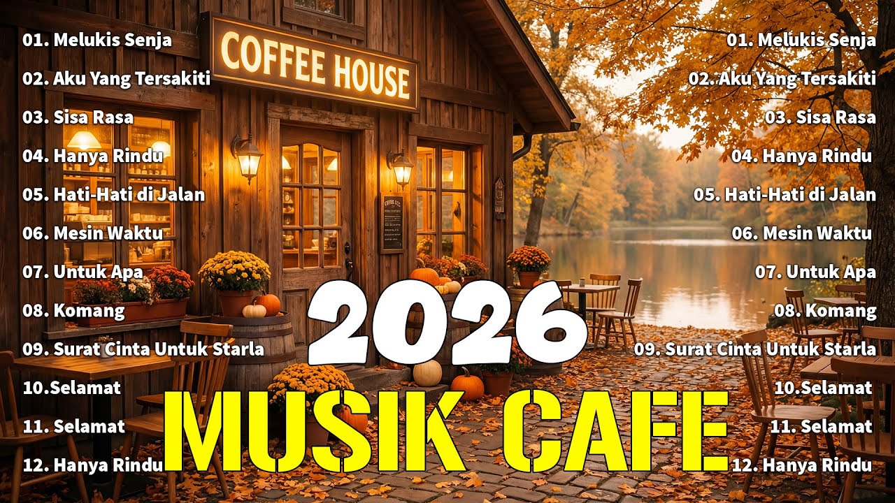 Lagu Cafe Santai Indonesia Terbaik 2026 |  Komang, Cinta Terbaik, Mesin Waktu, Tak Segampang Itu ...