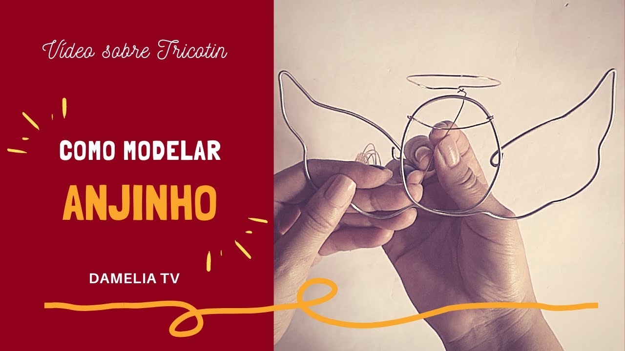 Como modelar ANJINHO em TRICOTIN | Tutorial de Natal