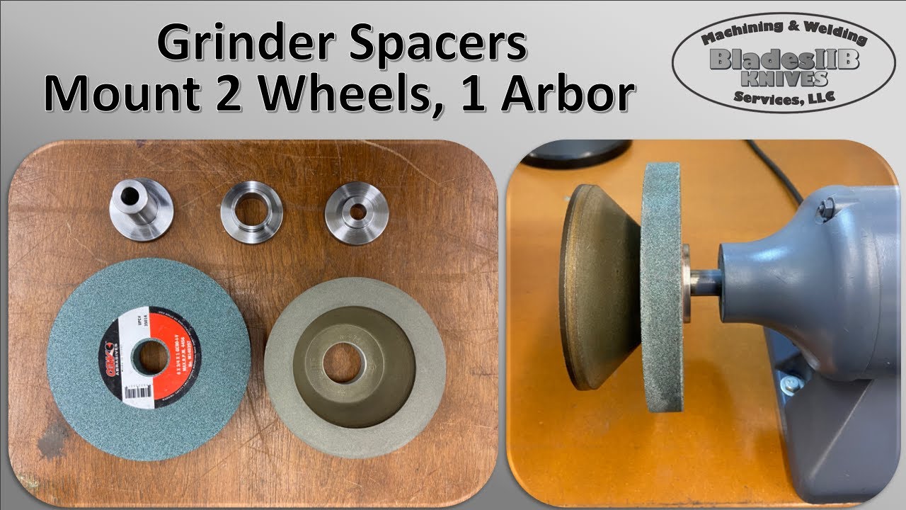 Green Silicon Carbide and Diamond Cup Wheel Combo Spacer Mounting Kit
