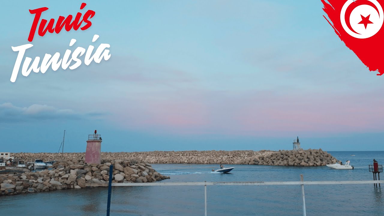 🚤 Cap Zebib Port at Dusk | Fishing Boats & Calm Waves | Tunisia 4K