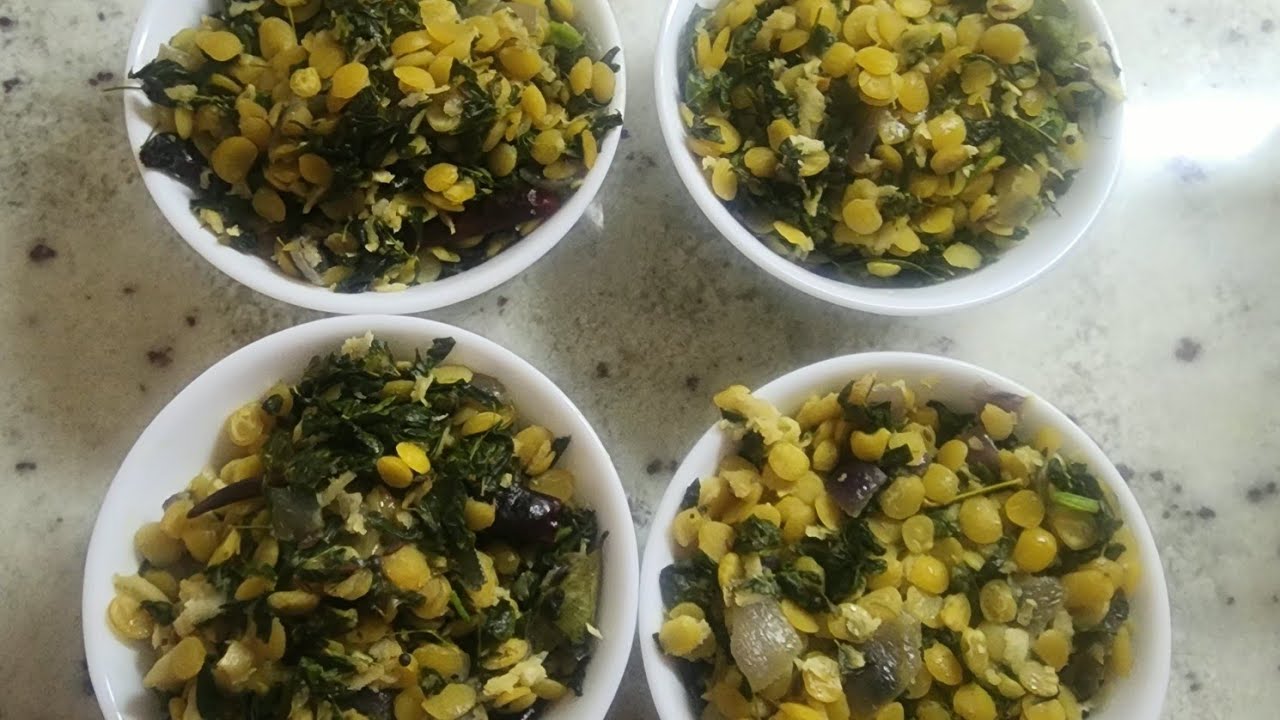Nugge soppina dal palya or moringa dal curry 