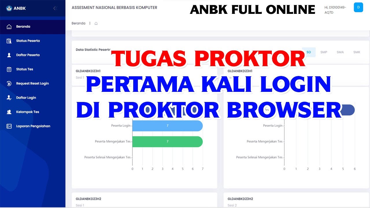 Tugas Proktor Pertama Login Proktor Browser ANBK Full Online