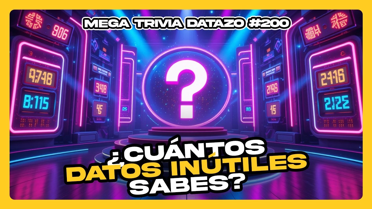 ¿Cuántos DATOS INÚTILES sabes? | MEGA TRIVIA • Especial #Datazo 200