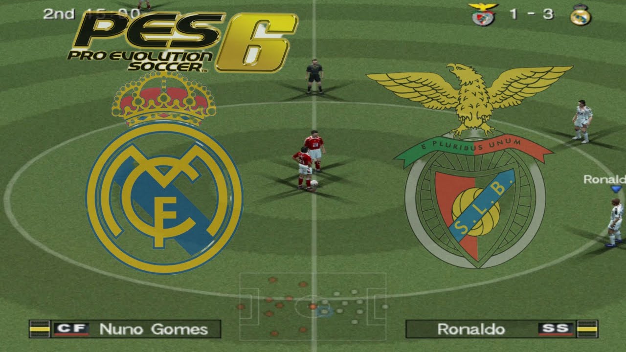 Pro Evolution Soccer 6 - Real Madrid Vs Benfica - PS2 Gameplay