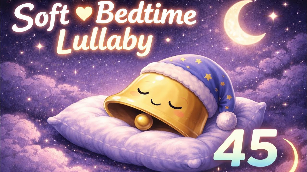Gentle Bedtime Lullaby 🌙 Soft Sleep Music for Kids & Babies (45 Minutes)