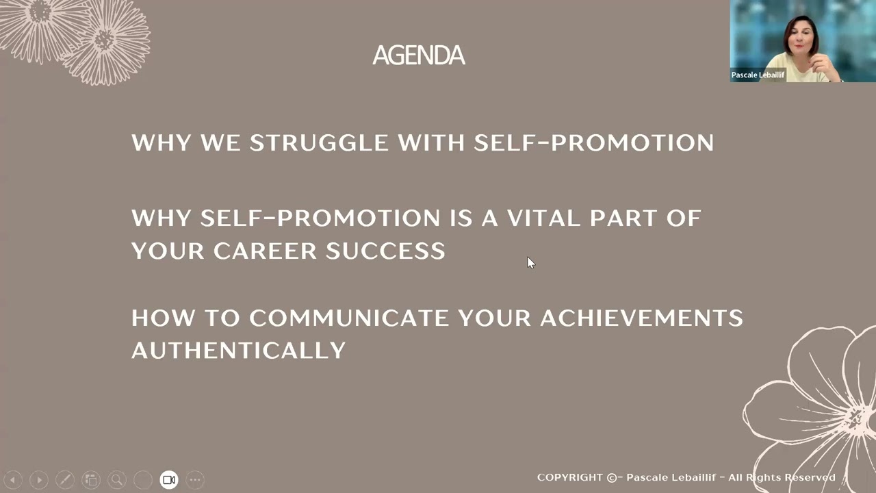 Webinar: showcase your worth – effective and authentic self-promotion