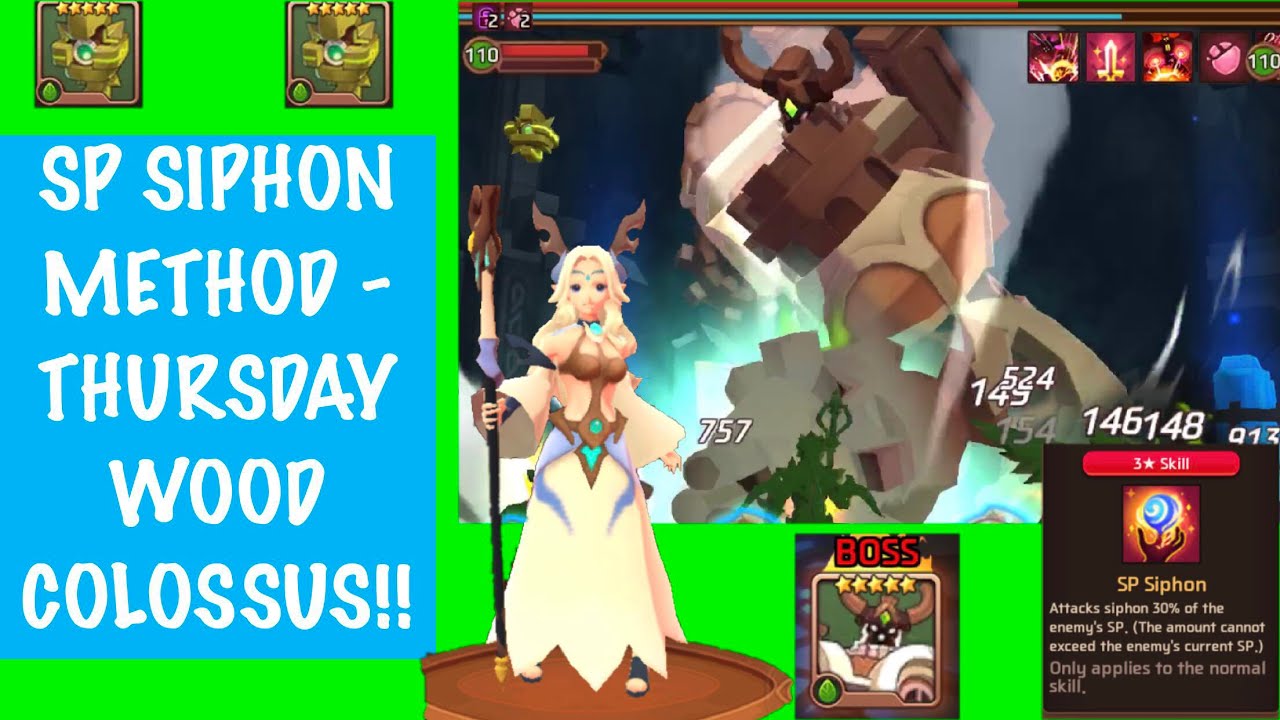 SP SIPHON METHOD - THURSDAY WOOD COLOSSUS!! - Monster Super League (MSL)