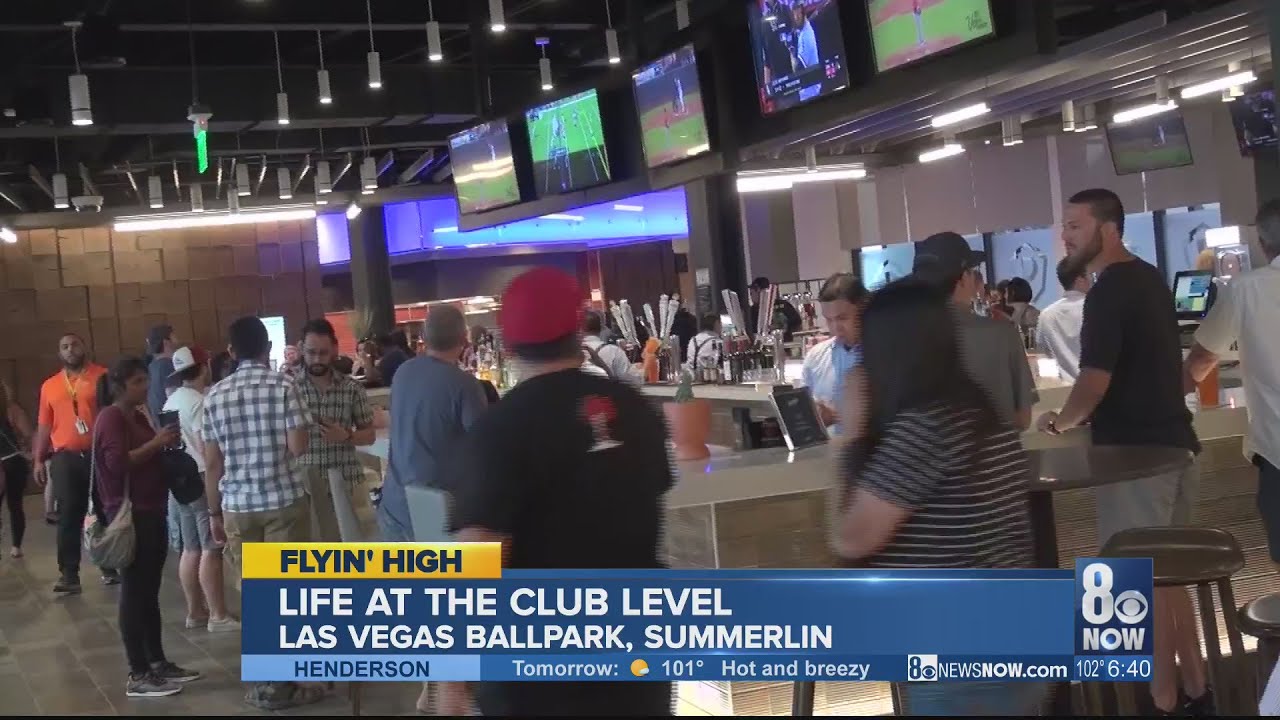 LV Ballpark Club Level, first class treatment