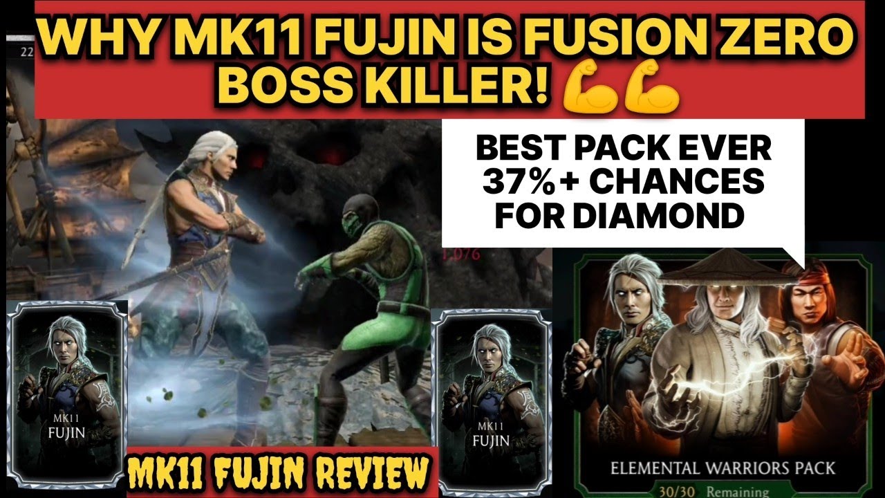 Mk mobile mk11 fujin review | mk mobile new diamond pack