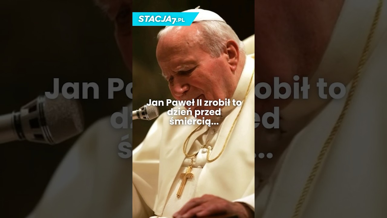 JAN PAWEŁ II ZROBIŁ TO DZIEŃ PRZED ŚMIERCIĄ! #ciekawostki #historia #janpawełii