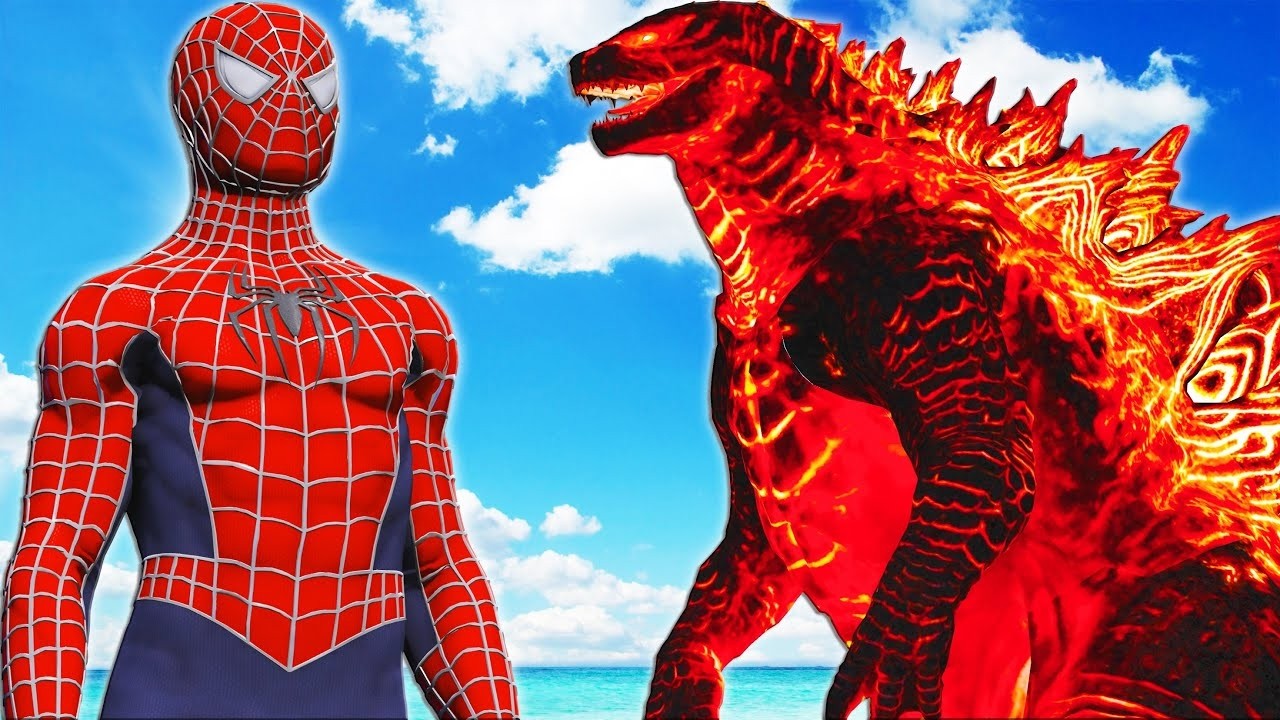 Spider Man vs Godzilla GTA V Live Stream