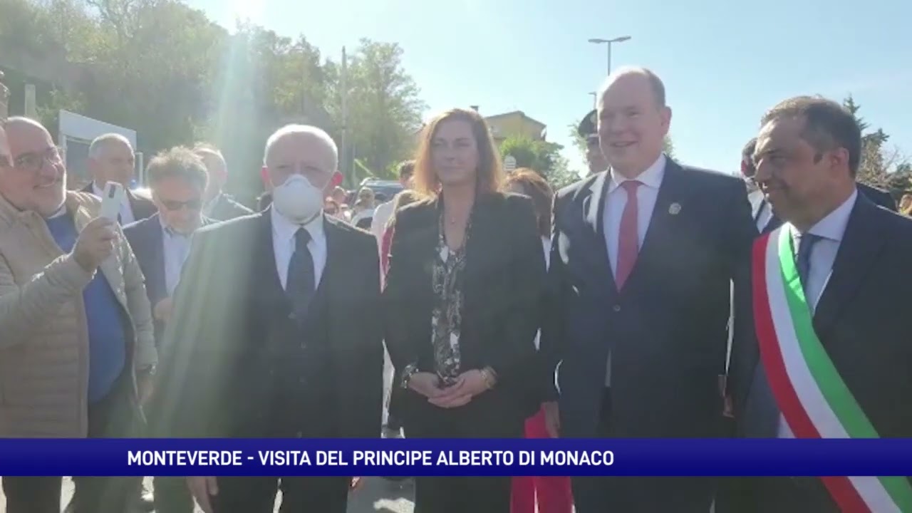 Visita del Principe Alberto a Monteverde (Av): “Vi aspetto a Montecarlo”