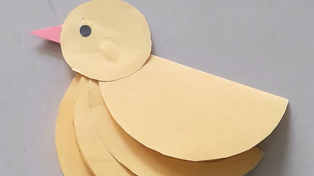 Easy colour paper bird 🐦 making video|colour paper craft idea #diy #artandcraft #craft #papercrafts