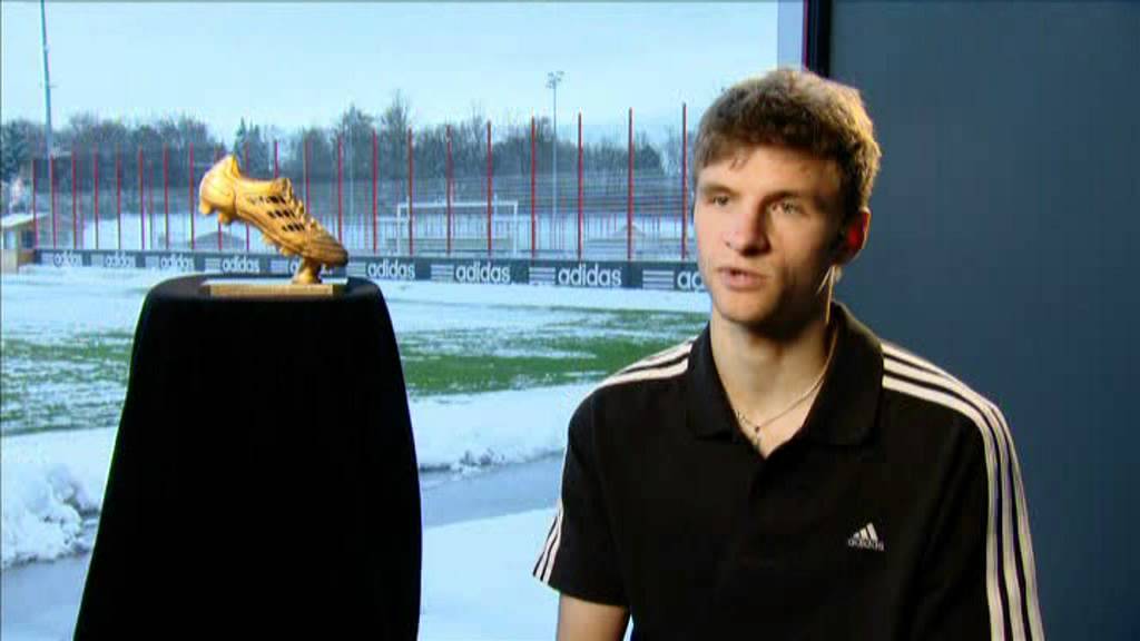 Thomas M&uuml;ller   adidas Golden Boot Award Winner