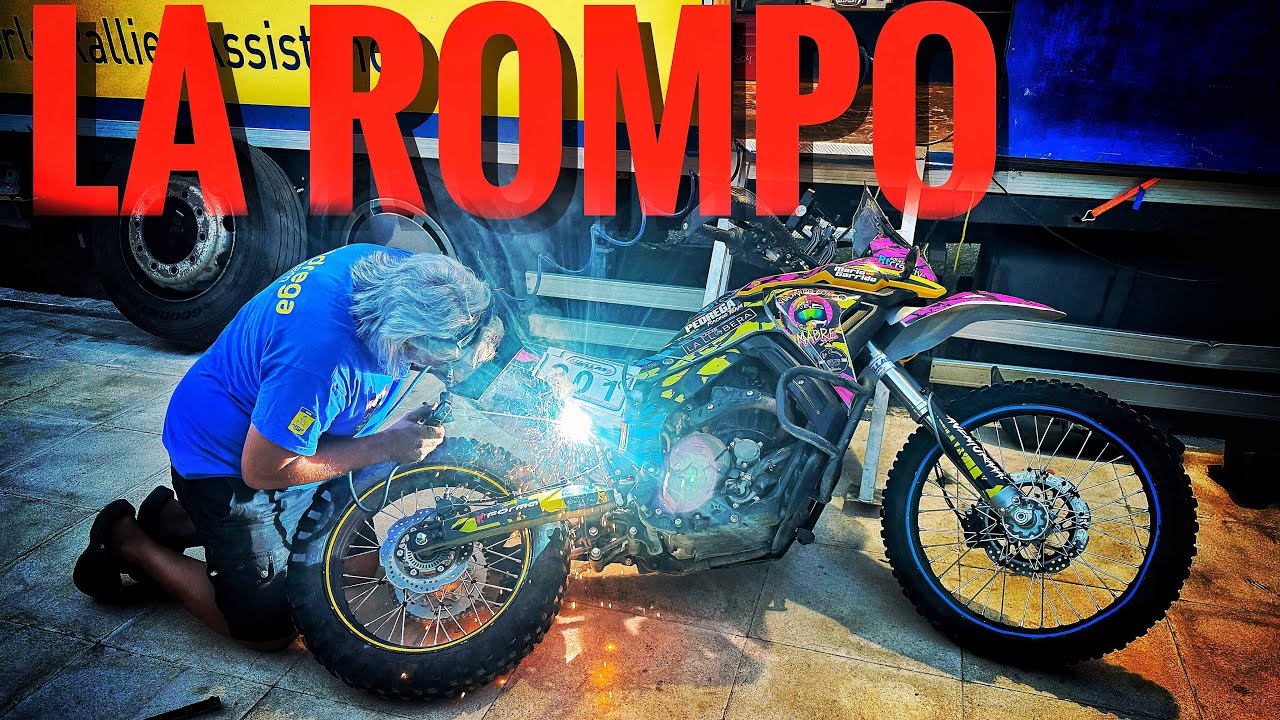 Rompo la Voge 300 en el Final del Hellas Rally