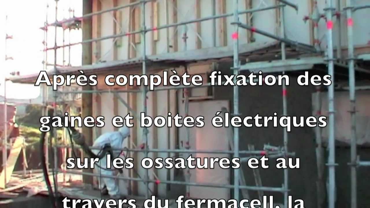 ETAPES D'UNE MAISON EN BETON DE CHANVRE PROJETE SUR FERMACELL VERSION 720P