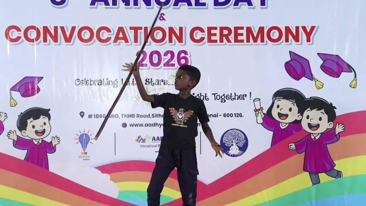 “Silambam Performance | Annual Day Celebration | Aadhyam Model School”