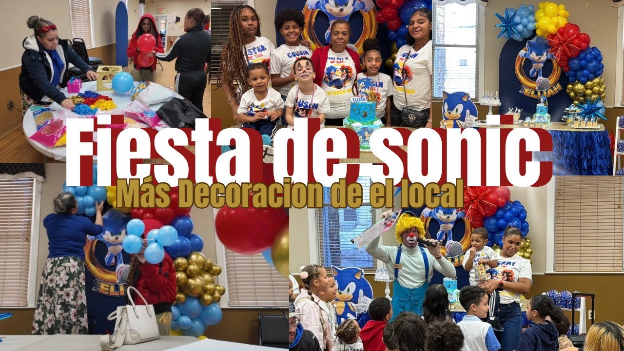 Fiesta de Sonic | Decoración del local + Preparativos y celebración 🎉 💚MASSIELLYTC💚