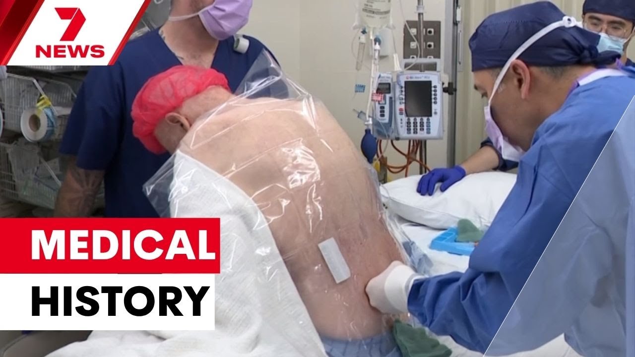 Doctors perform groundbreaking spinal surgery on awake 91-year-old | 7NEWS