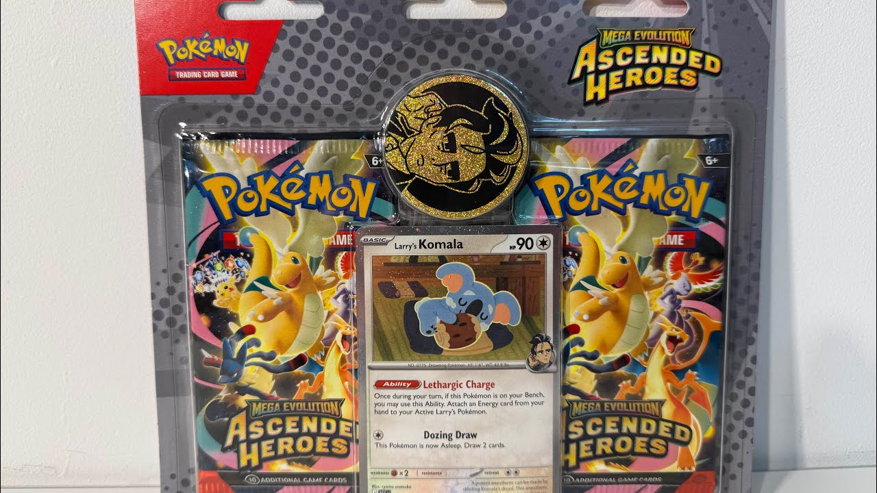 Pokémon TCG - Ascended Heroes Komala Blister Pack Opening