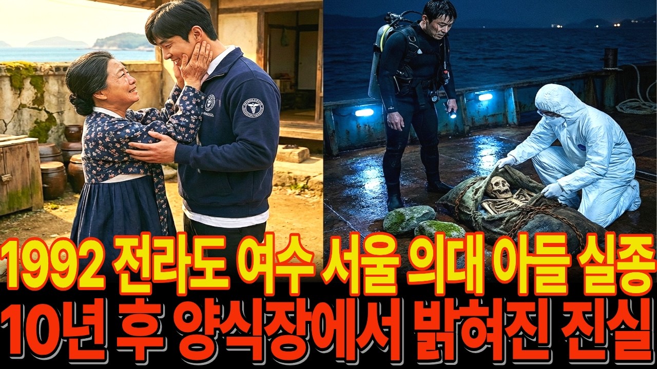 1992년 전라도 여수 어촌계 자랑 서울의대 졸업 앞둔 장남 실종 , 10년 만에 양식장에서  발견된 충격적 진실 ㅣ미스테리실종 ㅣ오디오북 ㅣ실종사연