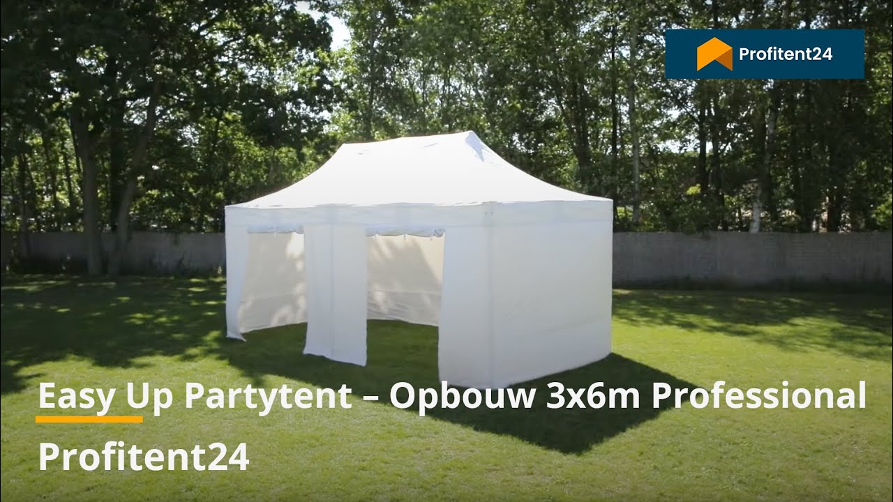 Easy Up Partytent – Opbouw 3x6m Professional